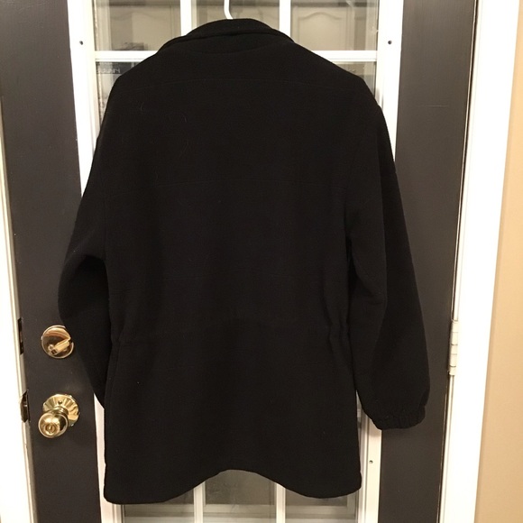 🧥 Carroll Reed Black Fleece Jacket Ladies Size M - Picture 6 of 6